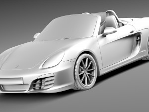 Porsche Boxster S 2013 3D Model