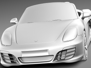 Porsche Boxster S 2013 3D Model
