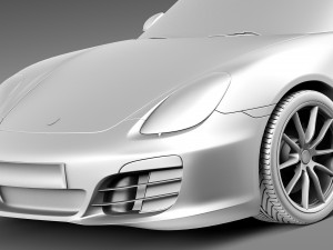 Porsche Boxster S 2013 3D Model