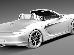 Porsche Boxster S 2013 3D Model
