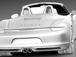 Porsche Boxster S 2013 3D Model