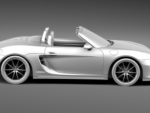 Porsche Boxster S 2013 3D Model