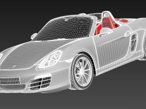 Porsche Boxster S 2013 3D Model