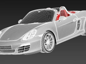 Porsche Boxster S 2013 3D Model