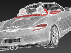 Porsche Boxster S 2013 3D Model
