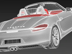 Porsche Boxster S 2013 3D Model