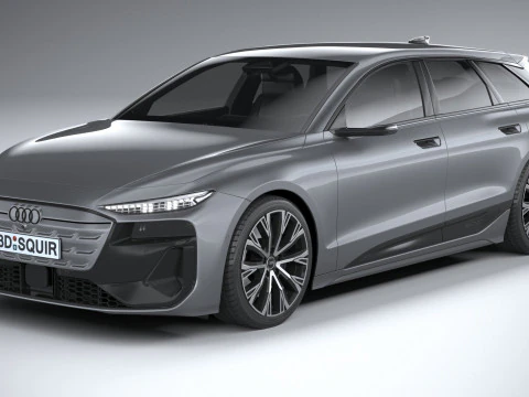 Audi A6 Avant e-tron 2025 3D Model