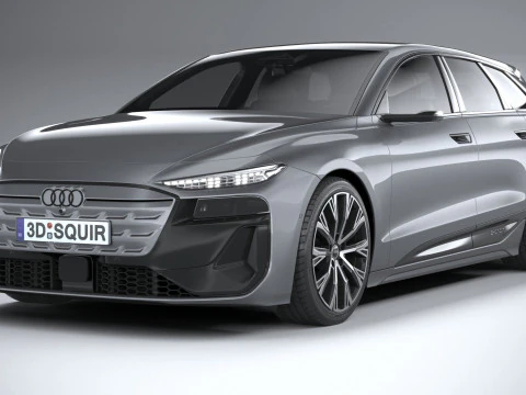 Audi A6 Avant e-tron 2025 3D Model