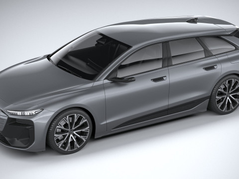 Audi A6 Avant e-tron 2025 3D Модель