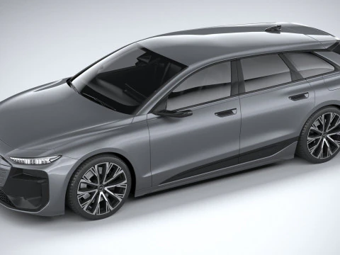 Audi A6 Avant e-tron 2025 3D Model