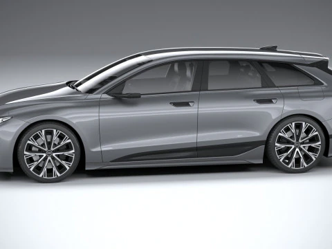Audi A6 Avant e-tron 2025 3D Model