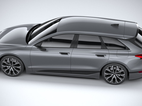 Audi A6 Avant e-tron 2025 3D Модель