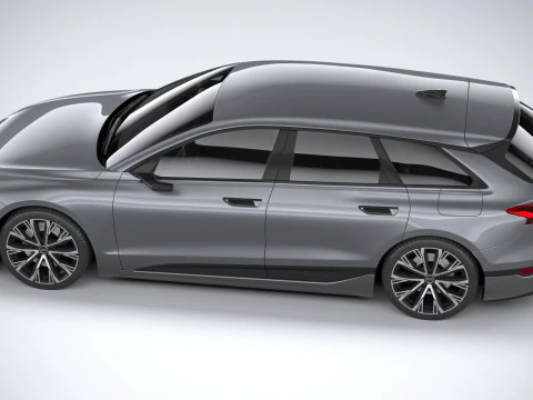 Audi A6 Avant e-tron 2025 3D Model