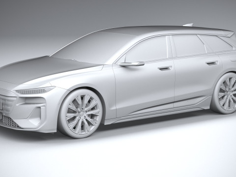 Audi A6 Avant e-tron 2025 3D Модель