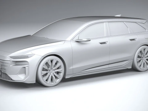 Audi A6 Avant e-tron 2025 3D Model