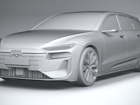 Audi A6 Avant e-tron 2025 3D Модель