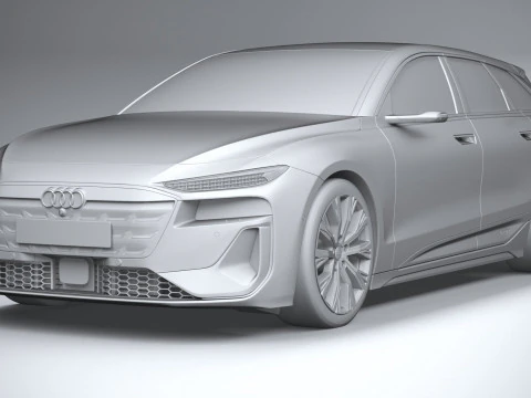 Audi A6 Avant e-tron 2025 3D Model