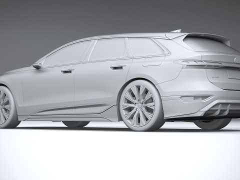 Audi A6 Avant e-tron 2025 3D Модель