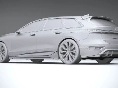 Audi A6 Avant e-tron 2025 3D Model