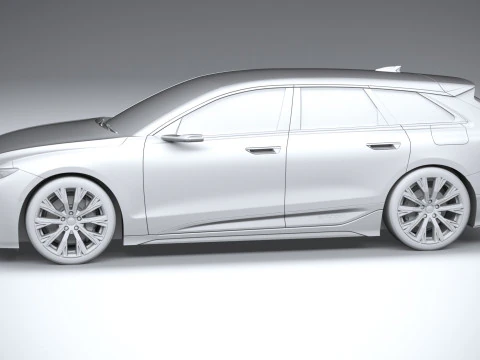 Audi A6 Avant e-tron 2025 3D Model