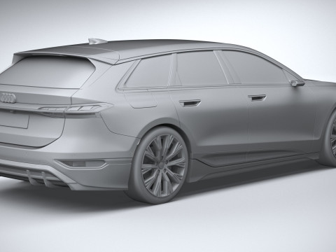Audi A6 Avant e-tron 2025 3D Модель