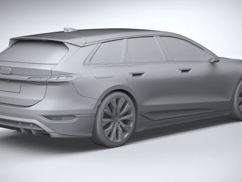 Audi A6 Avant e-tron 2025 3D Model