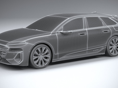Audi A6 Avant e-tron 2025 3D Модель
