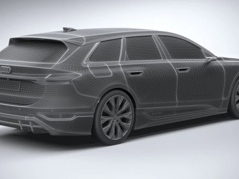 Audi A6 Avant e-tron 2025 3D Model