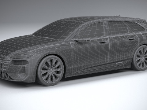 Audi A6 Avant e-tron 2025 3D Модель