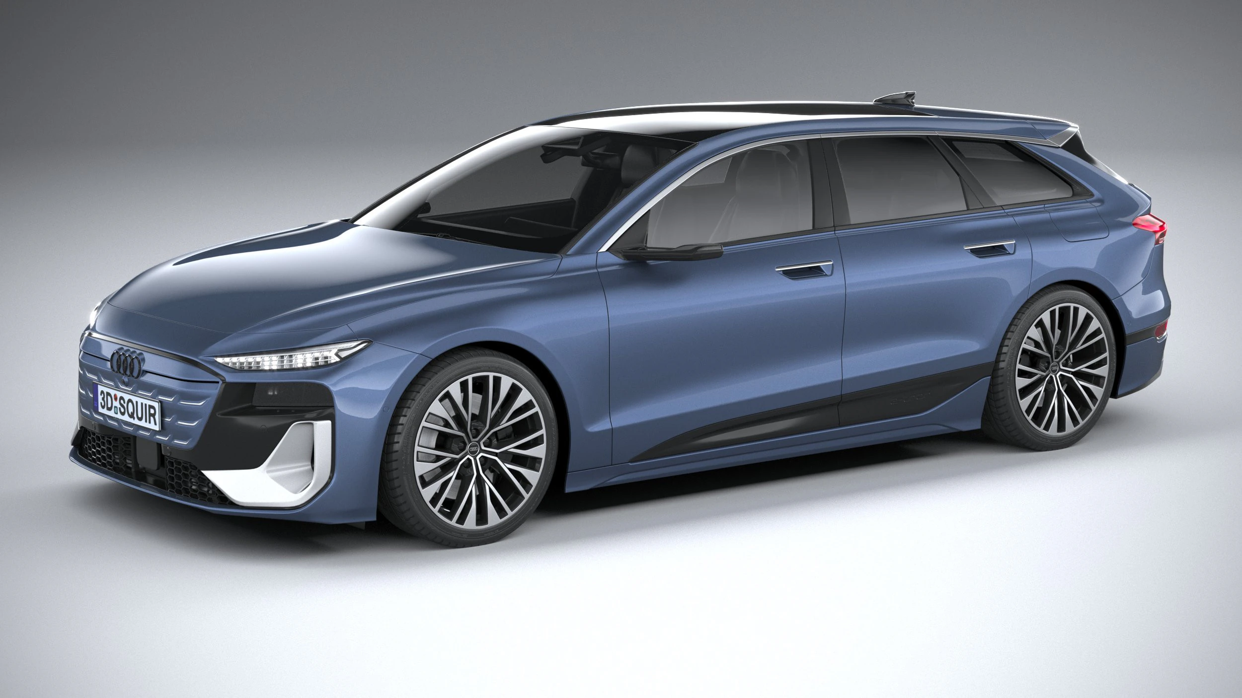 Audi S6 Avant e-tron 2025 3D Model .c4d .max .obj .3ds .fbx .stl .blend