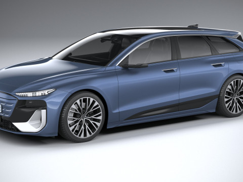 Audi S6 Avant e-tron 2025 3D Model