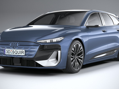 Audi S6 Avant e-tron 2025 3Dモデル
