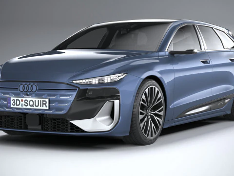 Audi S6 Avant e-tron 2025 3D Model