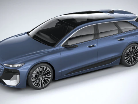 Audi S6 Avant e-tron 2025 3D Model