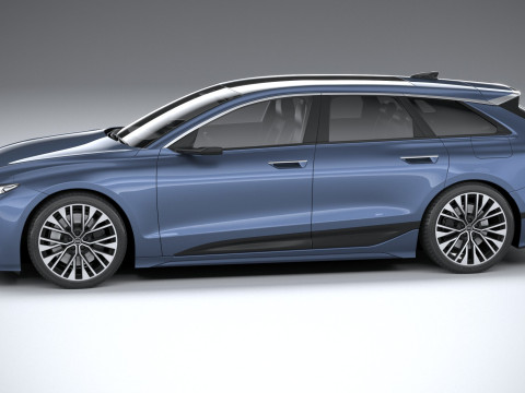 Audi S6 Avant e-tron 2025 3Dモデル