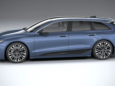 Audi S6 Avant e-tron 2025 3D Model
