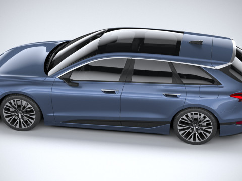 Audi S6 Avant e-tron 2025 3Dモデル
