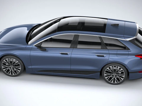Audi S6 Avant e-tron 2025 3D Model
