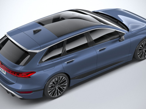 Audi S6 Avant e-tron 2025 3Dモデル