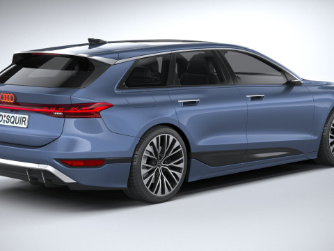 Audi S6 Avant e-tron 2025 3Dモデル