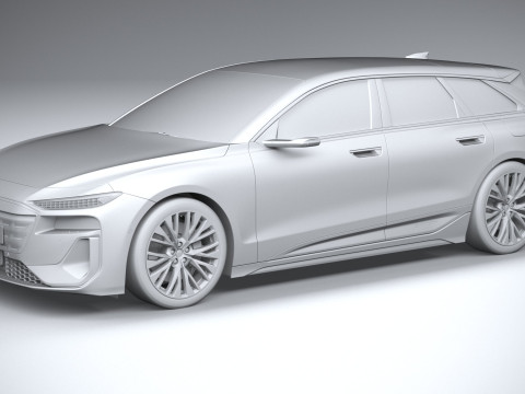 Audi S6 Avant e-tron 2025 3Dモデル