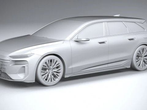 Audi S6 Avant e-tron 2025 3D Model
