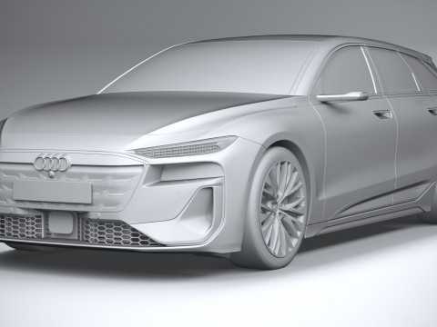 Audi S6 Avant e-tron 2025 3Dモデル