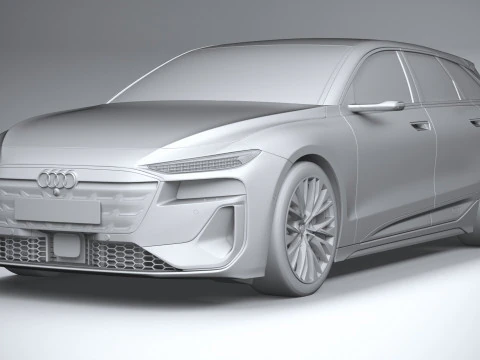 Audi S6 Avant e-tron 2025 3D Model