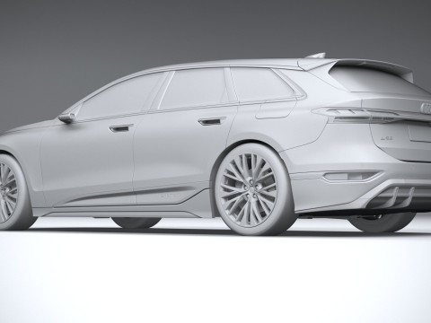 Audi S6 Avant e-tron 2025 3Dモデル