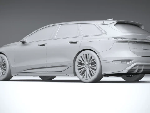 Audi S6 Avant e-tron 2025 3D Model