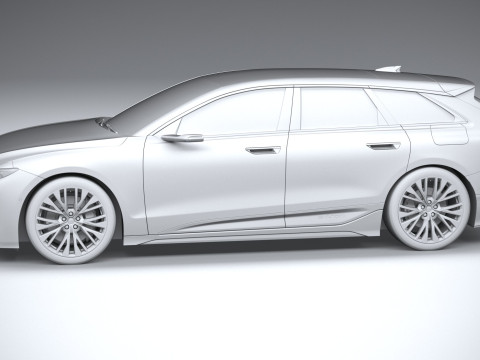 Audi S6 Avant e-tron 2025 3Dモデル