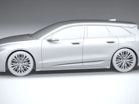Audi S6 Avant e-tron 2025 3D Model