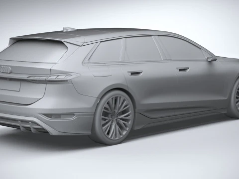 Audi S6 Avant e-tron 2025 3D Model