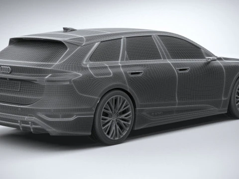 Audi S6 Avant e-tron 2025 3D Model